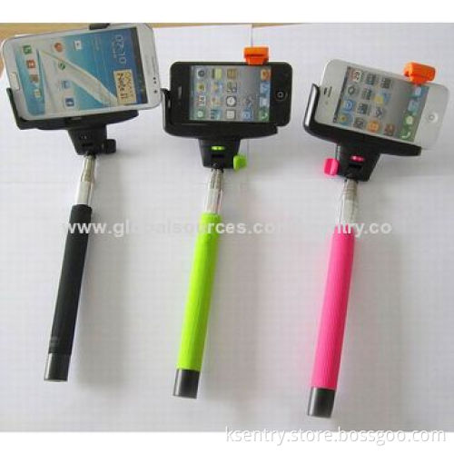 Built-in Remote Shutter Bluetooth Selfie Stick for iPhone and Samsung, Smartphones